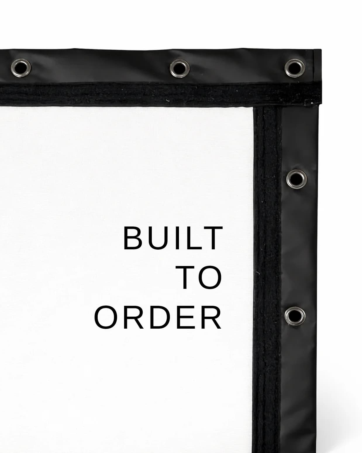 Trak18 configurable impact screen — built to room dimensions